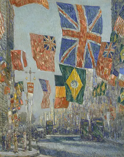 Avenue of the Allies, Great Britain, 1918 Childe Hassam